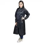 Solid Overcoat with Hoods and Side Pocket Raincoat for Women 