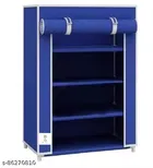 Metal 4 Layers Collapsible Shoe Racks 