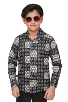 Full Sleeves Printed Shirt for Boys (Multicolor, 5-6 Years)