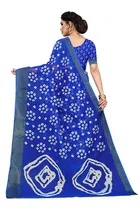 माराबाउट लिनन बंधनी प्रिंटेड साड़ी 