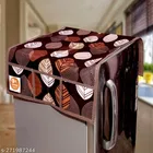 KANUSHI Industries® 1 Pc Microwave/Oven Top Cover + 1 Pc Fridge/Refrigerator Top Cover + 4 Fridge Mate