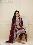 Chanderi Cotton Punjabi/All Over Suits for Women 