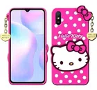Hello Kitty Back Cover for Redmi 9i (Pink)