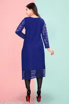 Net Kurti for Women,  Blue  