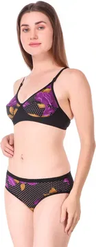 Cotton Blend Lingerie Set for Women 