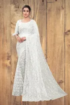 Net Floral Saree for Women 