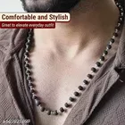 Silver Plated Karungali Mala for Men 