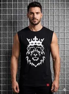 Poly Blend T-Shirts for Men, Black 