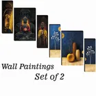 MDF 2 Pcs Designer Wall Painting for Home & Office 