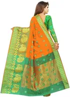 Trendy Banarasi Saree with Blouse Piece For Women 