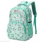 Polyester Backpack Bag, Green