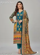Synthetic Crepe Pakistani Suits for Women 