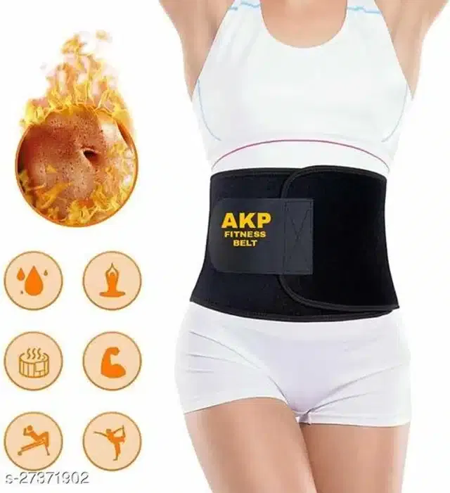Sweat Belt for Men & Women (Black)