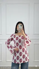 Floral Viscose Rayon Kurti for Women, Pack of 2 