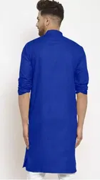 Full Sleeves Solid Kurta with Payjama for Men 