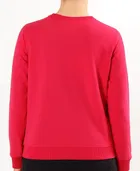 Women's Chest Print Long Sleeve Round Neck Hoodie 