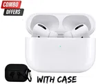 True Wireless Bluetooth Headphone Compatible for all Smartphones With 15Hrs Playtime + Case Cover [White, With Black Cover]