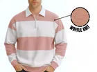 Cotton Blend Colorblocked Sweatshirt for Men, Pink 