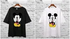 Cotton Blend Printed T-Shirt for Women, White & Black, Pack of 2 