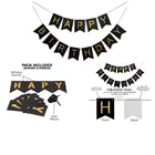 Birthday Decoration Banner with Aluminium Foil Curtains 