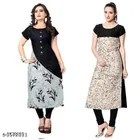 Crepe Printed Kurti for Women 