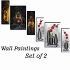 MDF 2 Pcs Designer Wall Painting for Home & Office 
