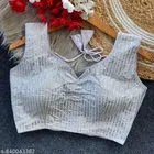 Silk Embroidered Blouse for Women, White 