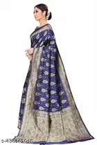Banarasi Silk Zari Woven Saree for Women 