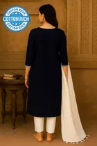 Cotton Embroidered Kurti for Women 