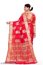 Organza Zari Woven Saree for Women 