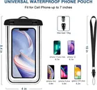 Immutable waterproof phone pouch | waterproof mobile cover | rain phone pouch | waterproof mobile pouch waterproof mobile pouch | waterproof phone cover | Universal Waterproof Smartphone Protective Pouch for Pool, Beach for All Smartphones 