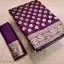 Banarasi Silk Zari Woven Saree for Women (Purple, 6.3 m)