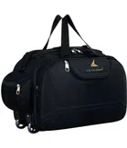 Polyester Solid Duffel Bag (Black, 60 L)