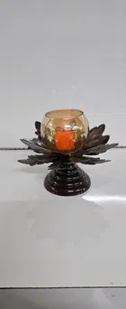 Metal Decorative Moroccan-Style Candle Holder 
