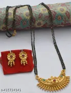 Alloy Mangalsutra with Earrings for Women 