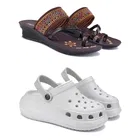 Combo of Sandals & Clogs for Women 