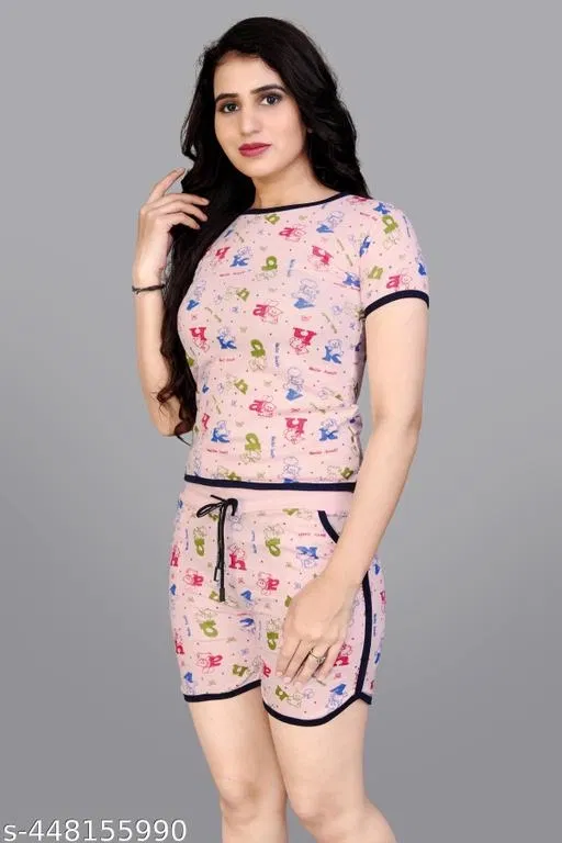 Top & Bottom Sets for Women (Multicolor, M)