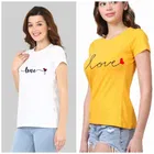 Round Neck Printed T-Shirt for Women & Girls 