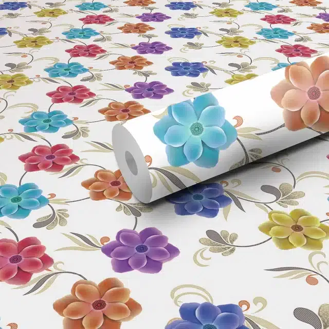 PVC Self Adhesive Wall Stickers (Multicolor, 300x40 cm)