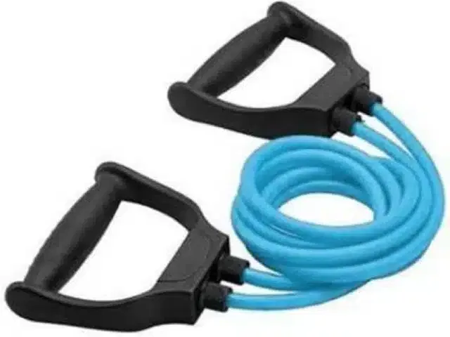 Stretchable Resistance Tube for Toning Chest Muscles (Blue)