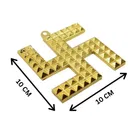 Metal Swastik Pyramid Yantram Vastu Yantra Wall/Door Hanging for Pooja Ghar Decorative Showpiece 