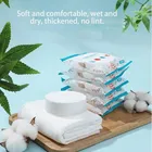 Pure Cotton Compressed Portable Travel Bath Towel (White, 42x27.5 inches) (Pack of 1)