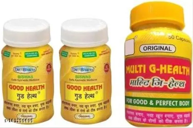 Dr. Biswas Good Health Capsule & Multi G Health Capsule For General Health (Pack Of 3)