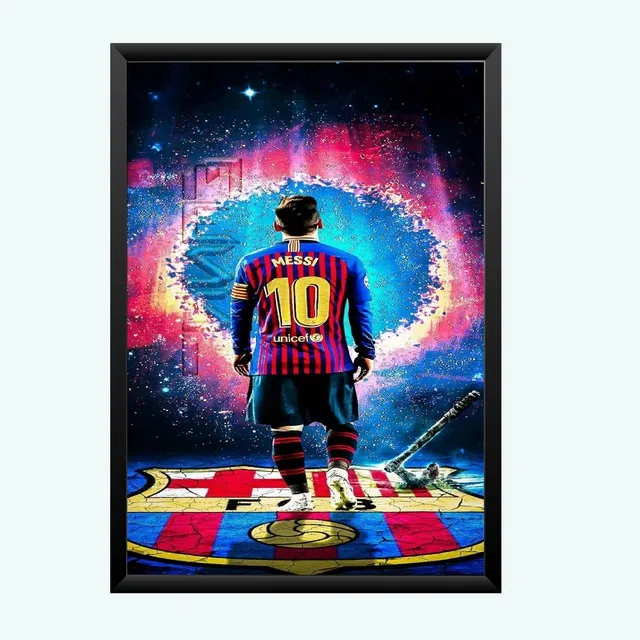Lionel Messi Wall Hanging Photo Frame (Black, 5x7 inches)