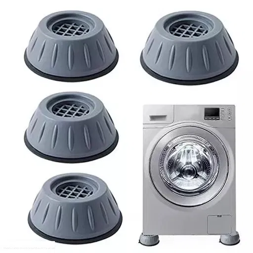 Rubber Anti Vibration Washing Machine Pads (Grey, Pack of 4)