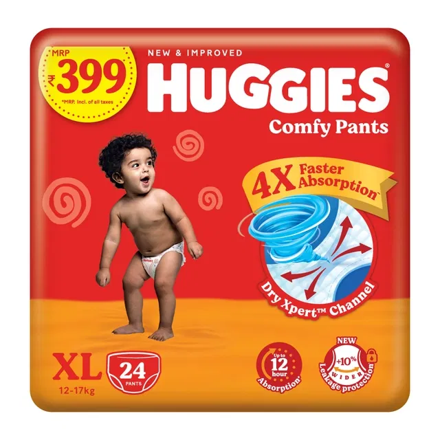 Huggies Comfy Pants Baby Diaper ,XL (24 Counts)