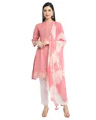 Cotton Cambric Embroidered Kurta Set for Women 