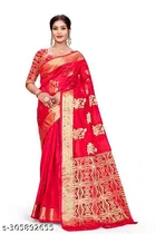 Organza Zari Woven Saree for Women 