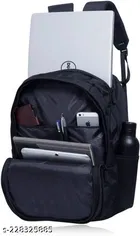 Polyester Backpack for Men & Women, Black
