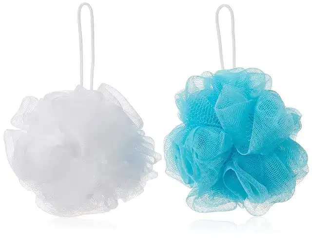 Soft Round Bathing Loofah (Assorted, Pack of 2)